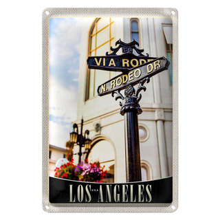 Blechschild Reise 20x30cm Los Angeles Amerika USA Trip Urlaub