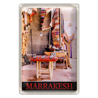 Blechschild Reise 20x30cm Marrakesch Marokko Kultur Urlaub