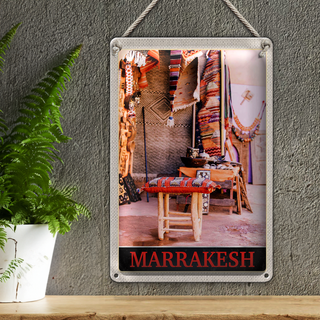 Blechschild Reise 20x30cm Marrakesch Marokko Kultur Urlaub