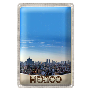 Blechschild Reise 20x30cm Aussicht auf Mexiko Amerika USA Urlaub