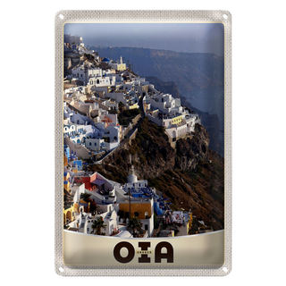 Blechschild Reise 20x30cm Oia Greece Griechenland Europa Insel
