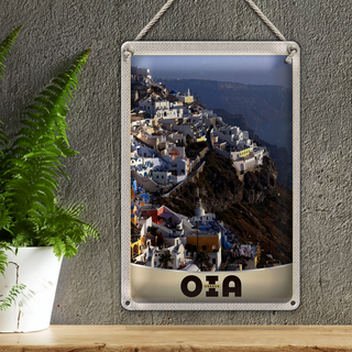 Blechschild Reise 20x30cm Oia Greece Griechenland Europa Insel
