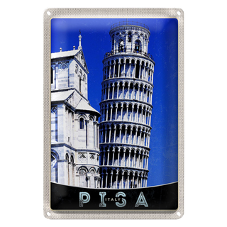 Blechschild Reise 20x30cm Pisa Italien Schiefer Turm von Pisa