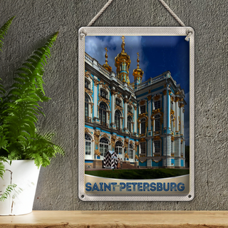 Blechschild Reise 20x30cm Saint Petersburg Russland Architektur