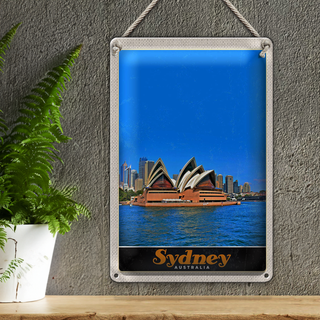 Blechschild Reise 20x30cm Sydney Australien Oper Haus Urlaub