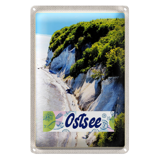 Blechschild Reise 20x30cm Ostsee Strand Natur Wälder Gebirge