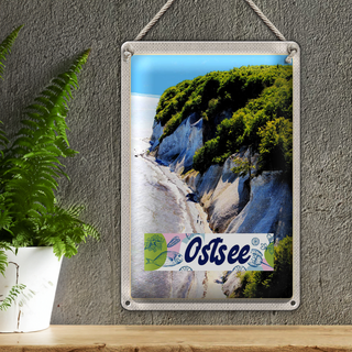 Blechschild Reise 20x30cm Ostsee Strand Natur Wälder Gebirge