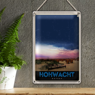 Blechschild Reise 20x30cm Hochwacht Ostsee Strand