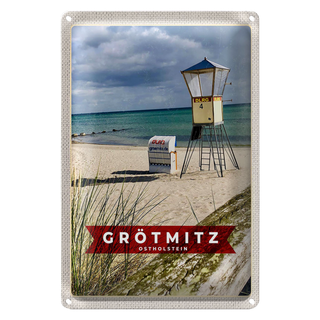 Blechschild Reise 20x30cm Grötmitz Ostholstein Rettungsdienst