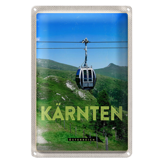 Blechschild Reise 20x30cm Kärnten Östrreich Gondel Urlaub Natur