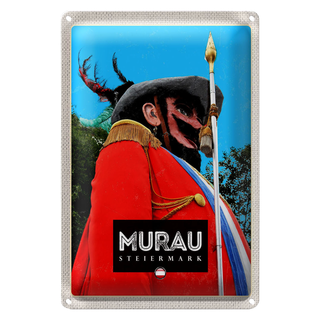 Blechschild Reise 20x30cm Murau Steiermark Samsonumzug Samson
