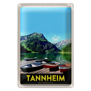 Blechschild Reise 20x30cm Tannheim Östereich Natur Wanderung
