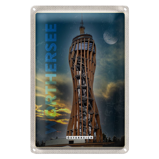 Blechschild Reise 20x30cm Wörthersee Pyramidenkogel Österreich