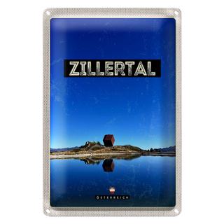 Blechschild Reise 20x30cm Zillertal Österreich Wanderung Wälder
