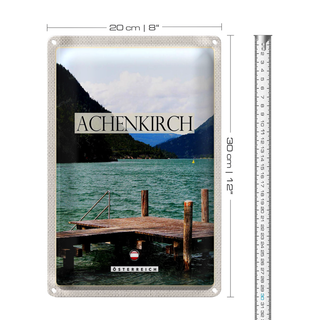 Blechschild Reise 20x30cm Achenkirch Österreich Familienurlaub
