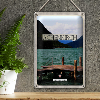 Blechschild Reise 20x30cm Achenkirch Österreich Familienurlaub