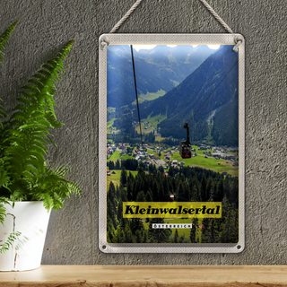 Blechschild Reise 20x30cm Kleinwalsertal Österreich Gondel Natur