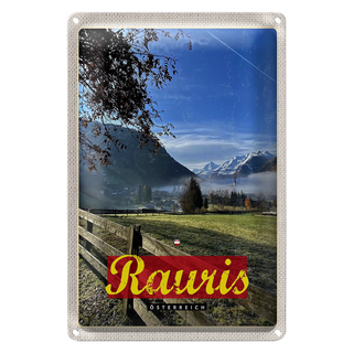 Blechschild Reise 20x30cm Rauris Tal Österreich wandern Natur