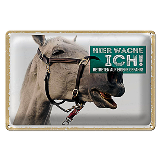 Blechschild Spruch 30x20cm Schimmel hier wache ich