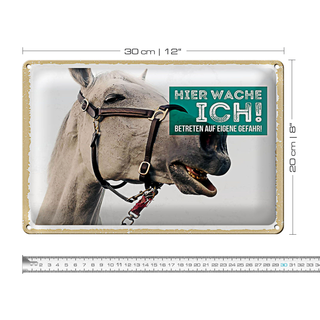 Blechschild Spruch 30x20cm Schimmel hier wache ich