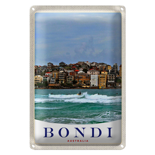 Blechschild Reise 20x30cm Bond Australia Surfen Meer Wellen