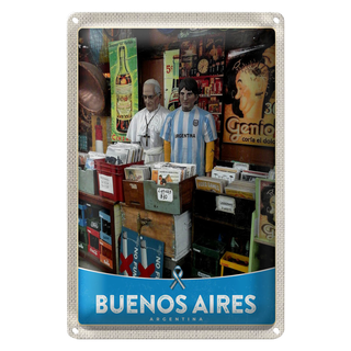 Blechschild Reise 20x30cm Buenos Aires Argentinien Platten