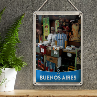 Blechschild Reise 20x30cm Buenos Aires Argentinien Platten