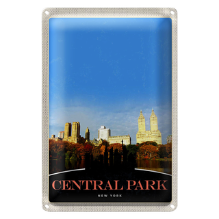 Blechschild Reise 20x30cm Central Park Amerika New York Trip