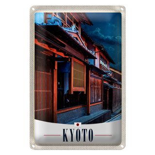Blechschild Reise 20x30cm Kyoto Japan Asien Stadt Urlaub