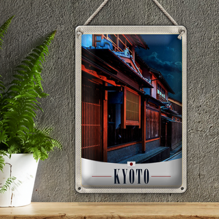 Blechschild Reise 20x30cm Kyoto Japan Asien Stadt Urlaub