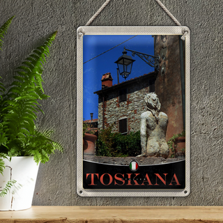 Blechschild Reise 20x30cm Toskana Italien Architektur