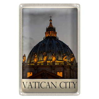 Blechschild Reise 20x30cm Vatikan Architektur Kirche Urlaub