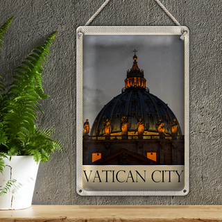 Blechschild Reise 20x30cm Vatikan Architektur Kirche Urlaub
