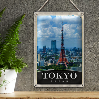 Blechschild Reise 20x30cm Tokyo Stadt Japan Asien Stadt
