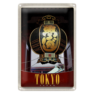 Blechschild Reise 20x30cm Tokyo Japan Asien Tradition Urlaub