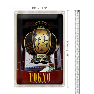 Blechschild Reise 20x30cm Tokyo Japan Asien Tradition Urlaub