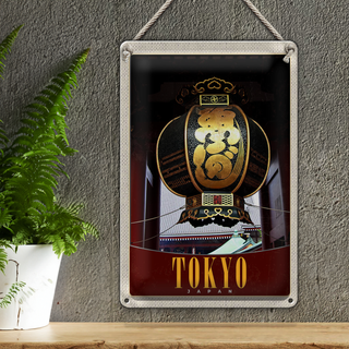 Blechschild Reise 20x30cm Tokyo Japan Asien Tradition Urlaub