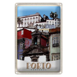 Blechschild Reise 20x30cm Porto Portugal Stadt Europa Urlaub
