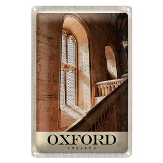 Blechschild Reise 20x30cm Oxford England Europa Architektur
