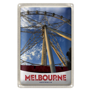 Blechschild Reise 20x30cm Mauritius Insel Australien Urlaub