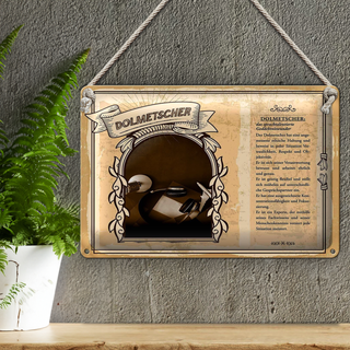 Blechschild Berufe 30x20cm Dolmetscher Gedächtniswunder