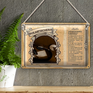 Blechschild Berufe 30x20cm Dolmetscherin Gedächniswunder