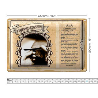 Blechschild Berufe 30x20cm Fußpflegerin leichtfüßig Fachfrau