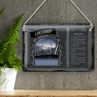 Blechschild Berufe 30x20cm Lokführer zielorientiert Meister
