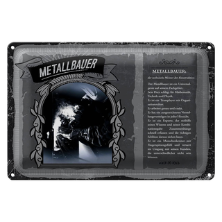 Blechschild Berufe 30x20cmlbauer technischer Meister