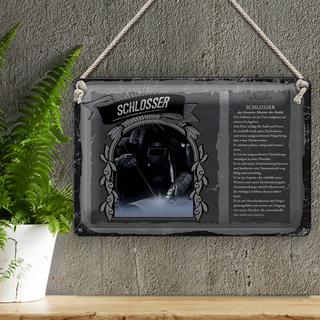 Blechschild Berufe 30x20cm Schlosser kreativer Meister