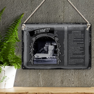 Blechschild Berufe 30x20cm Steinmetz Meisterwerke exakt