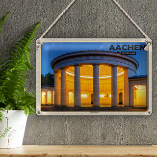 Blechschild Städte Aachen Deutschland Elisenbrunnen 30x20cm