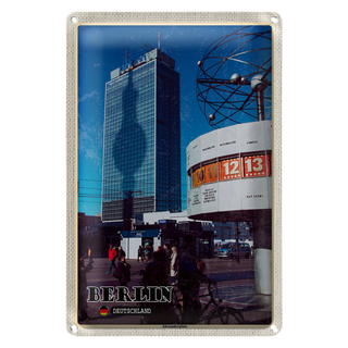 Blechschild Städte Berlin Alexanderplatz Hauptstadt 20x30cm