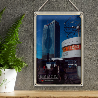 Blechschild Städte Berlin Alexanderplatz Hauptstadt 20x30cm